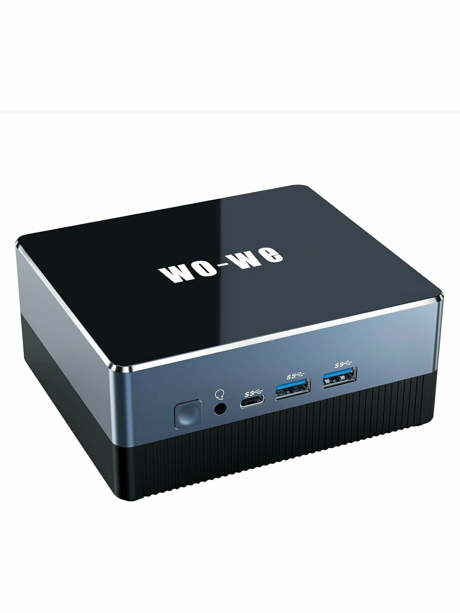 WO-WE мини-ПК (AMD Ryzen 5 5600U, RAM 16 ГБ, SSD 512 ГБ, Radeon Vega 7 Graphics, Windows 11 Pro, черный
