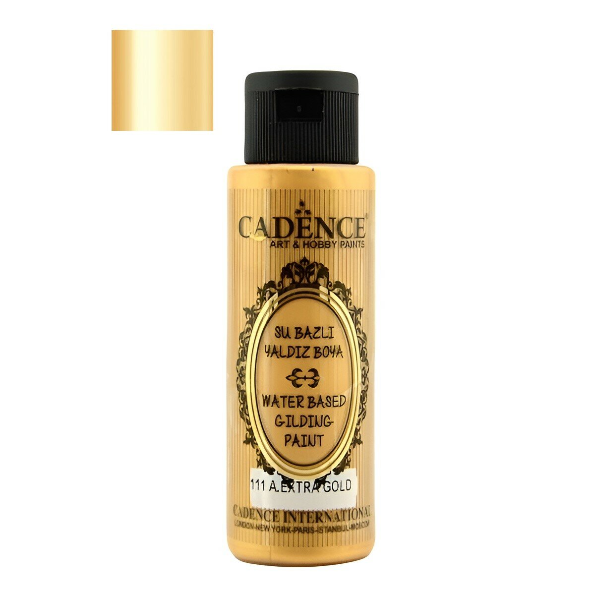 Акриловая краска c эффектом золочения Cadence Waterbased Gilding Paint. Antique Extra Gold-111