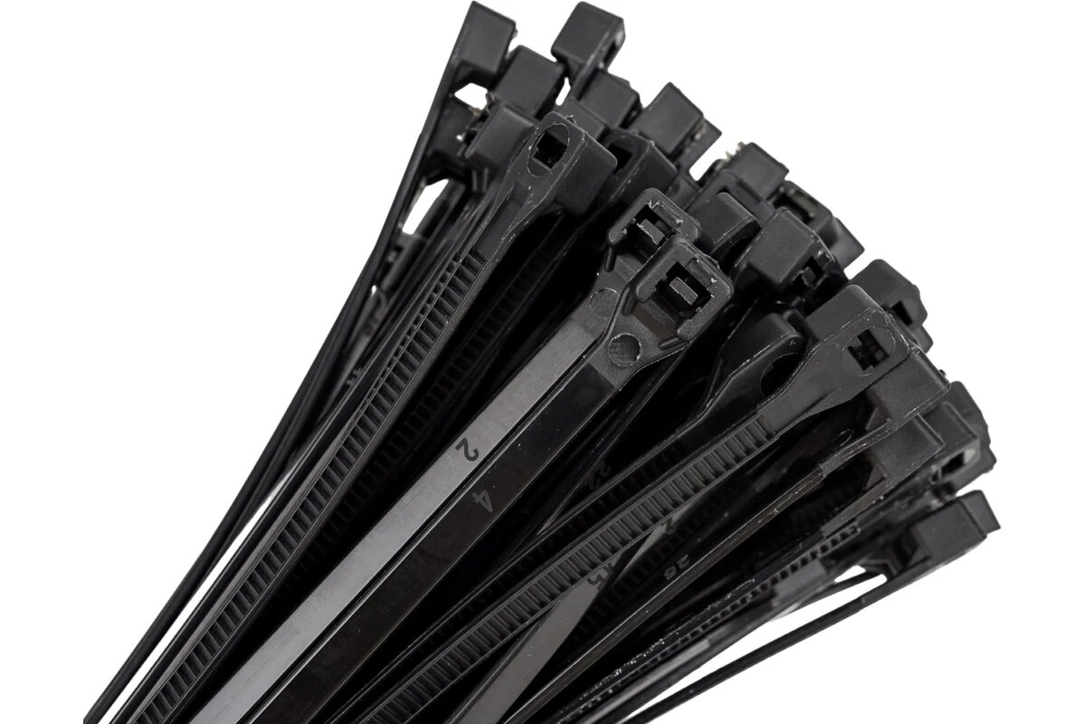 Стяжка для кабеля ZOLDER 250х48 мм нейлон черная 100 шт. HTA-48х250/100Ч