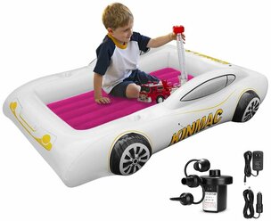 Надувная кровать для путешествий для малышей, детский гоночный автомобиль на воздушной подушке для кемпинга
