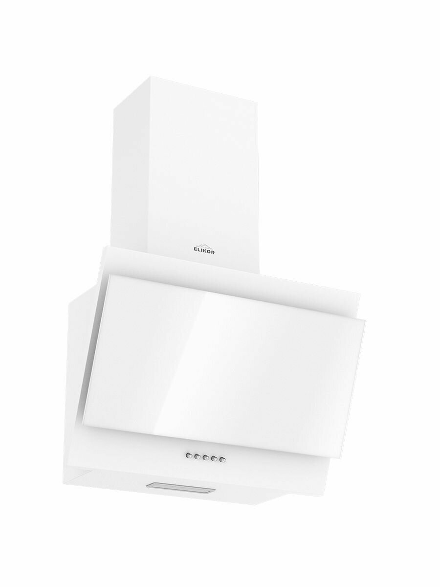 Вытяжка наклонная Elikor Коралл 50П-430-К3Д 430 м3/ч 3 скорости отвод/рециркуляция белый