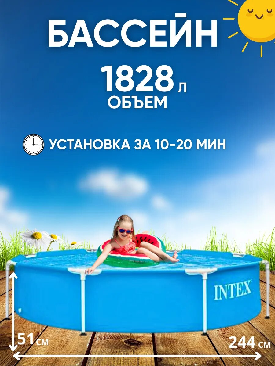 Бассейн каркасный интекс 28205
