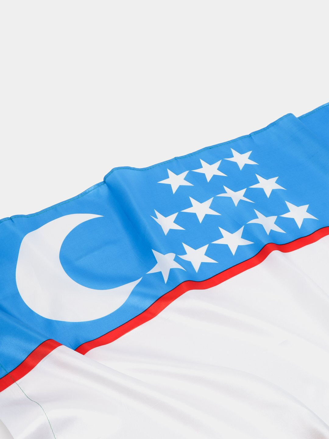 Флаг Узбекистана. Для ношения на спортивных соревнованиях. Для болельщиков. — фото 1