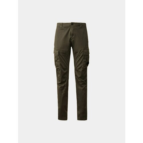 фото Брюки карго c.p. company stretch sateen cargo lens, размер 56, серый