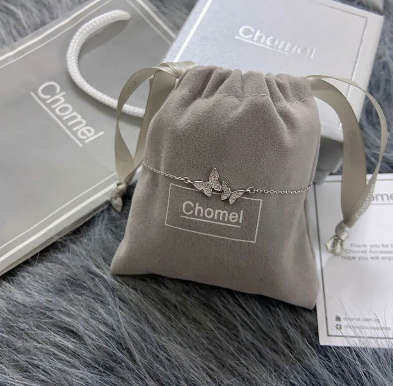 Браслет, размер 14 см, серый — фото 1