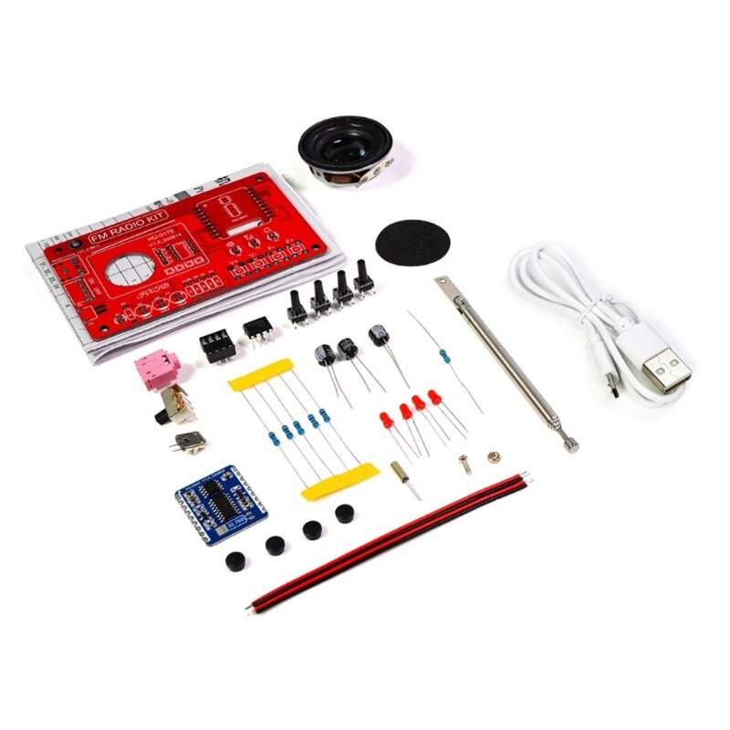 Радио DIY kit FM FM-радио в сборе печатная плата-детали без корпуса