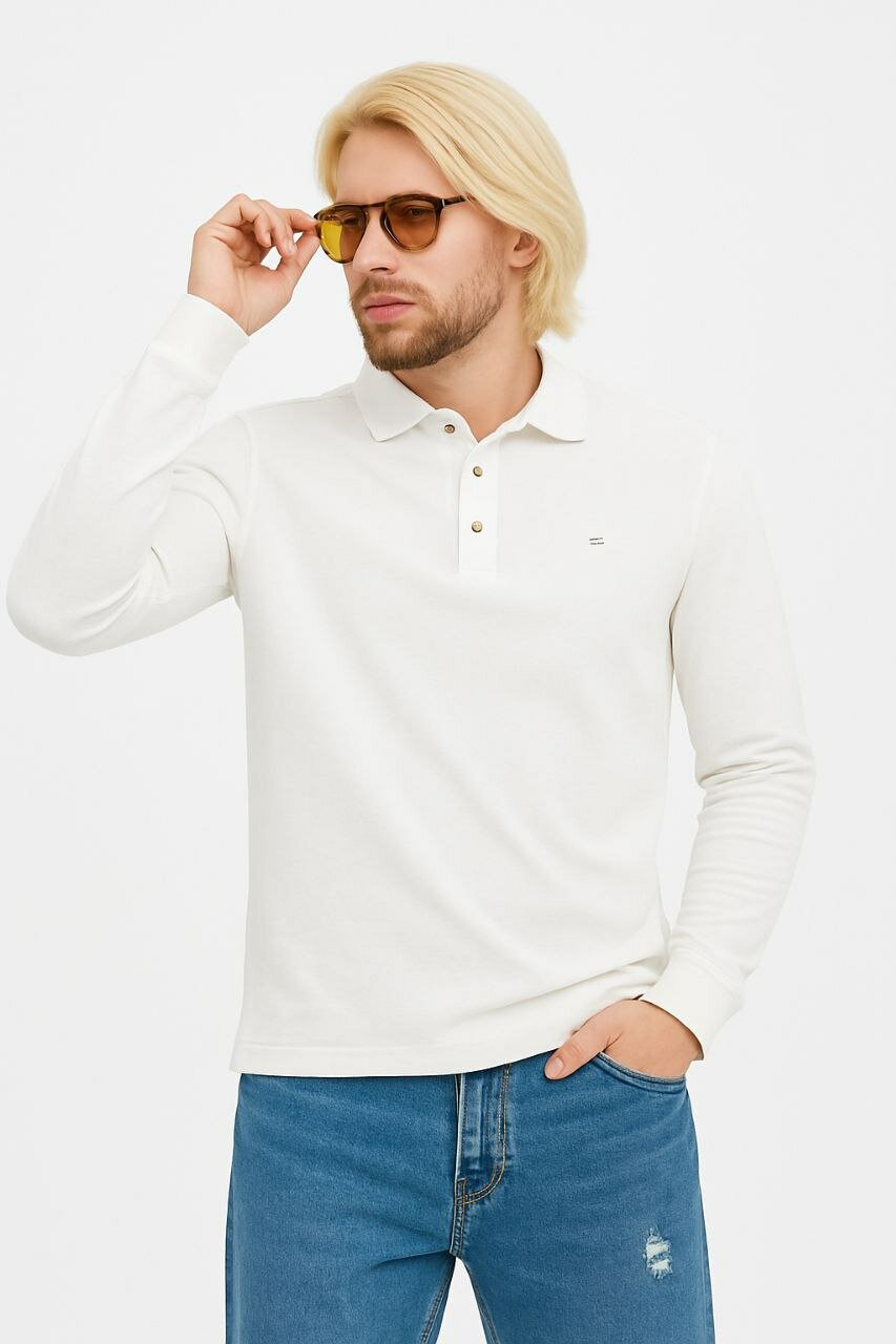 Поло, 1 шт., размер 2XL, белая