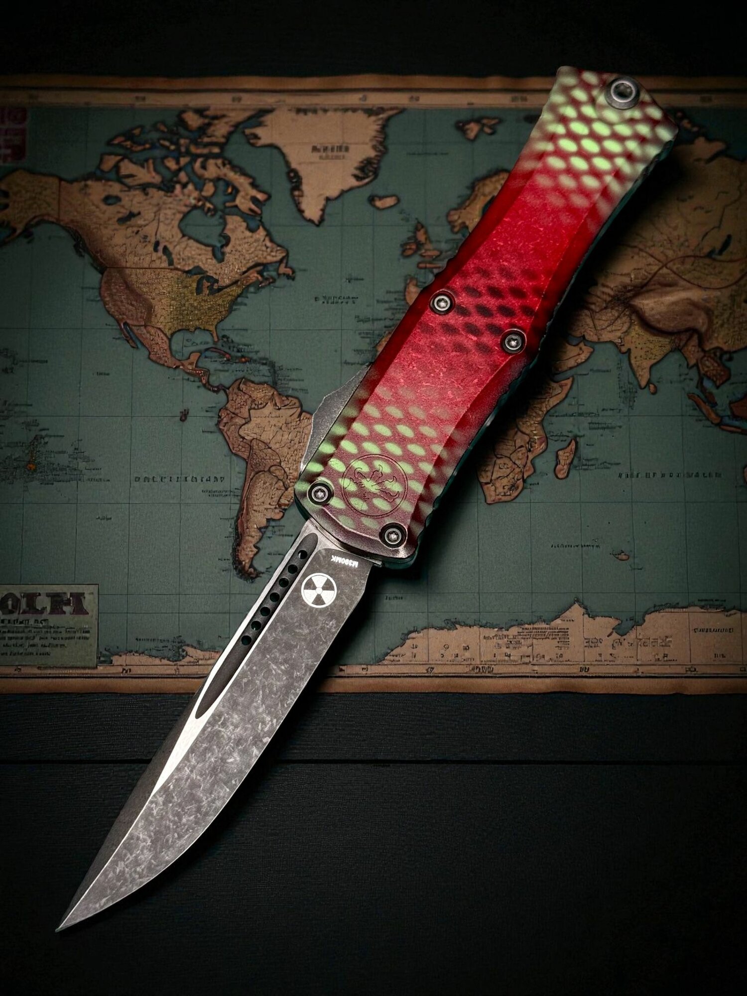 Нож складной MicroTech MCT1703M1RDX51S Hera II Mini, RED X-51