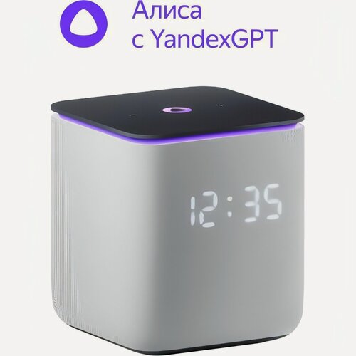 Изображение товара Умная колонка Яндекс Станция Миди с Алисой на YandexGPT серая