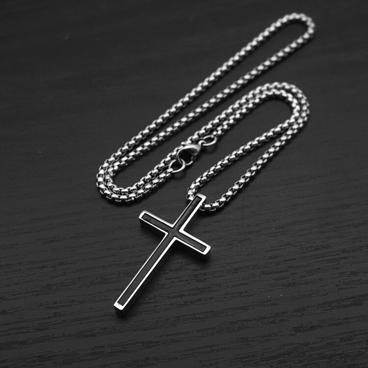 Комплект бижутерии: цепь на тело, подвеска, размер колье/цепочки 55 см, черный — фото 1