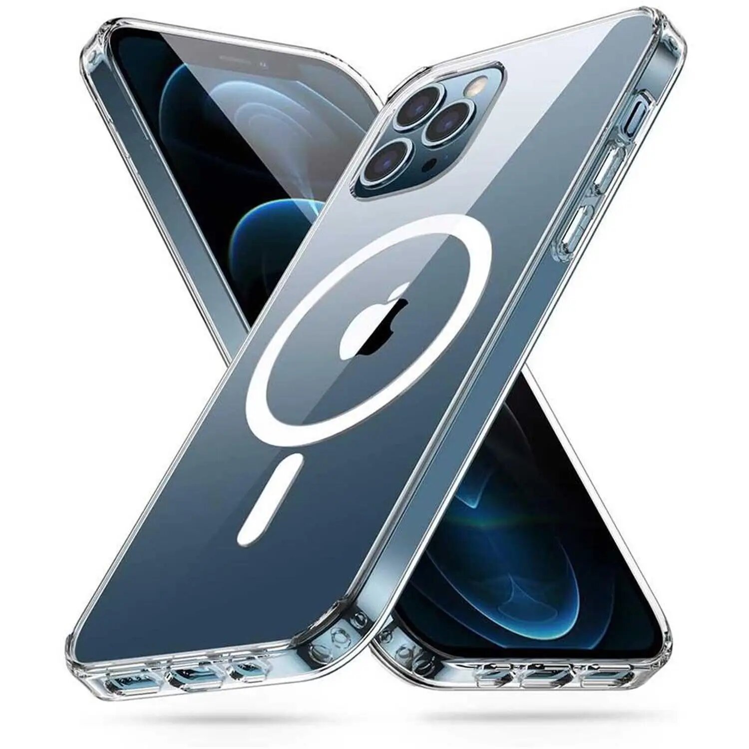 Чехол Green Lion for Iphone 12 pro Clear Case Magsafe прозрачный