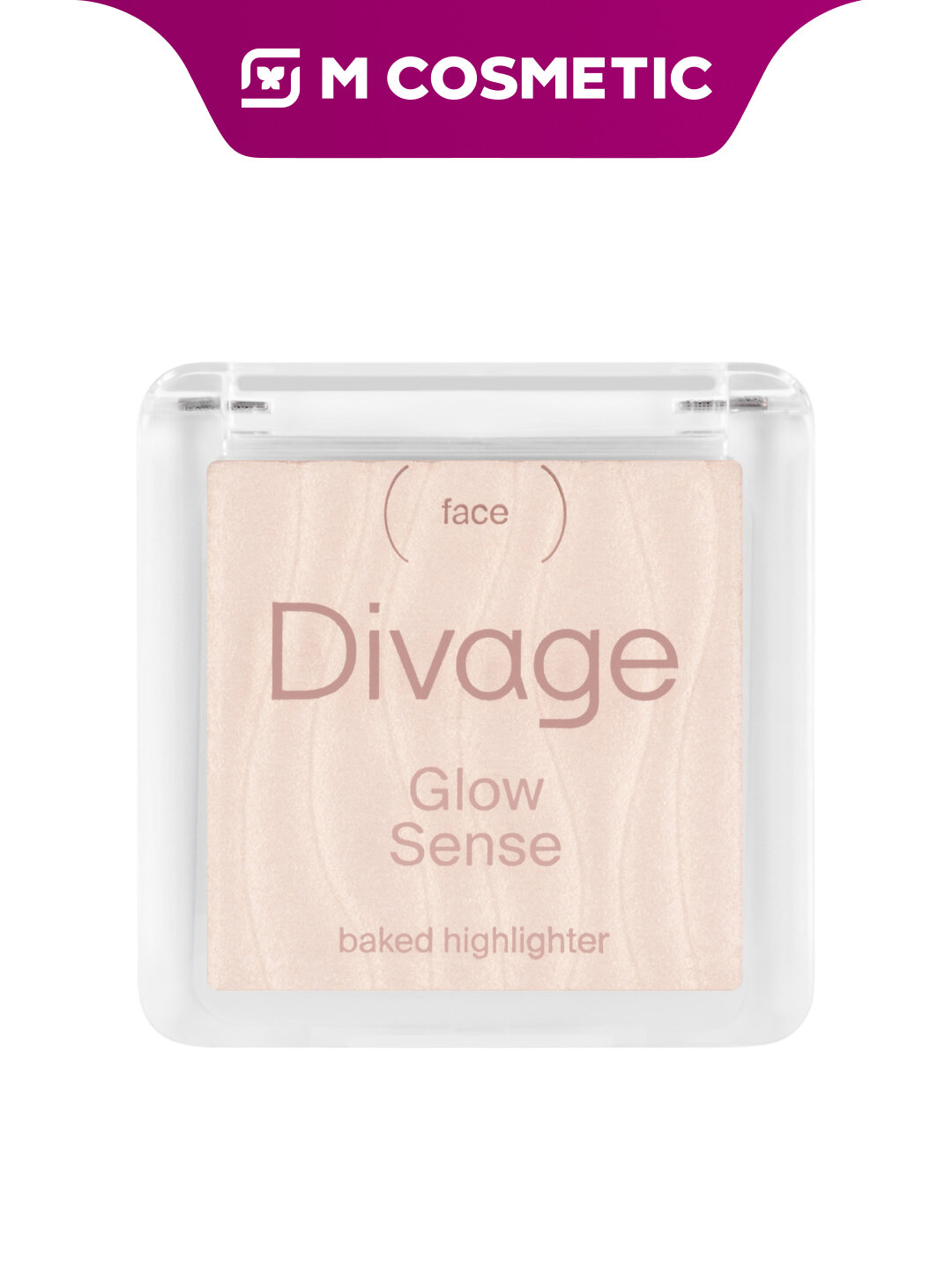Хайлайтер DIVAGE Glow Sense, запеченный, тон 01, для всех типов кожи