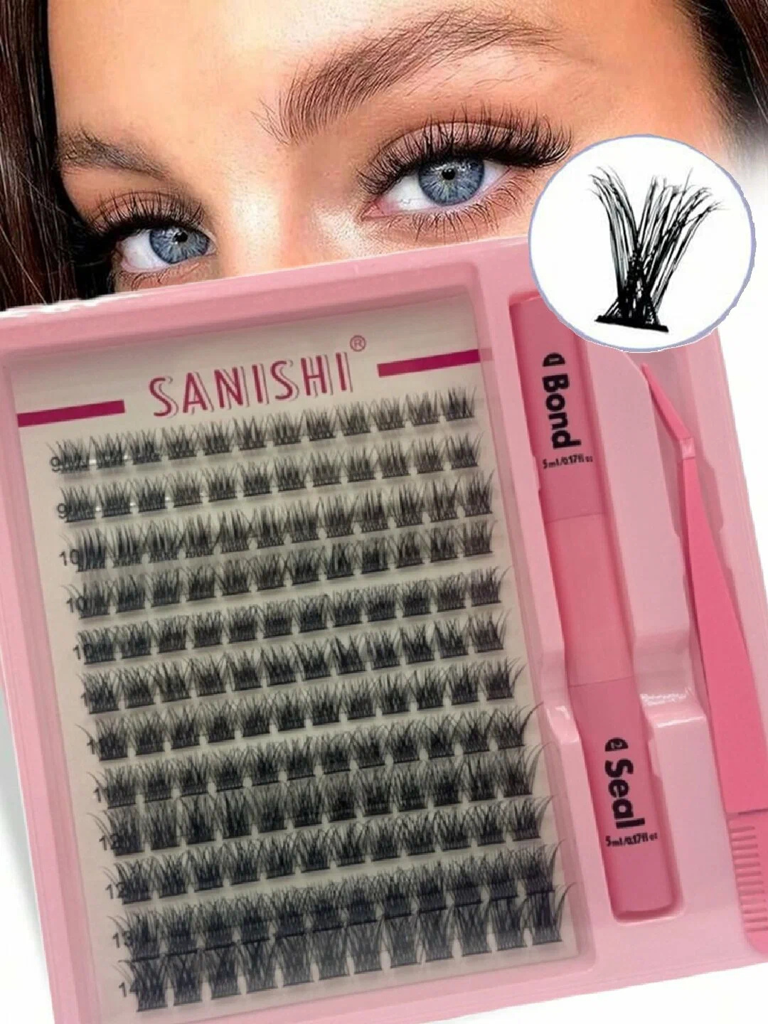 Накладные ресницы с 3D эффектом, набор 5 в 1, индивидуальное наращивание ресниц