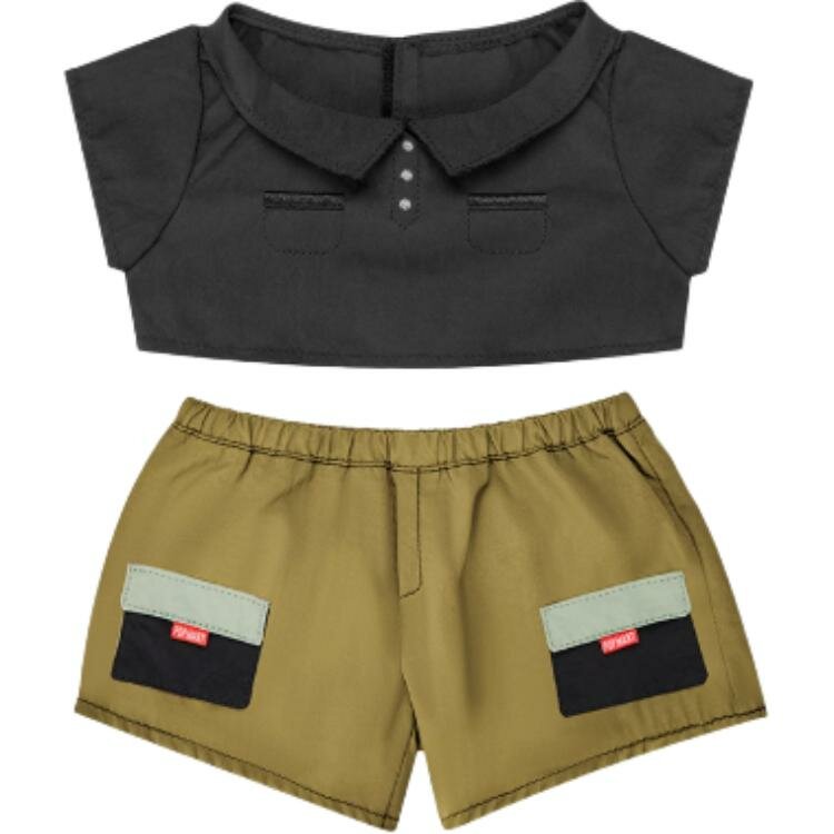 POP MART Одежда для кукол унисекс Labubu, Medium Size Black Workwear
