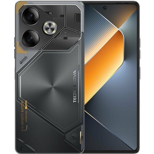 смартфон tecno phantom x2 5g 8 256gb stardust grey Смартфон TECNO Pova 6 8/256 ГБ, Dual nano SIM, meteorite gray