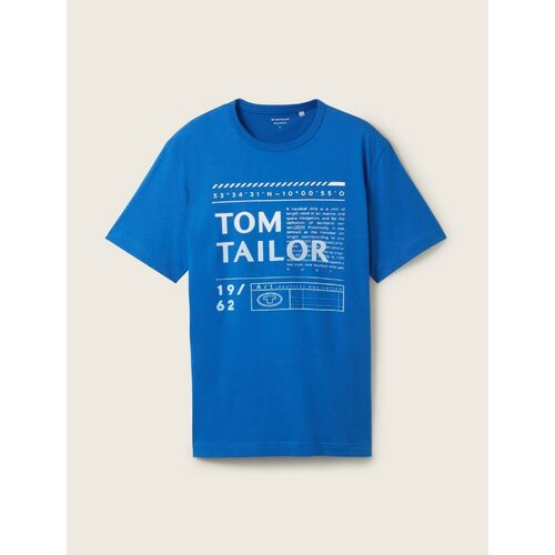 Футболка Tom Tailor, размер L, голубой футболка tom tailor размер l белый голубой