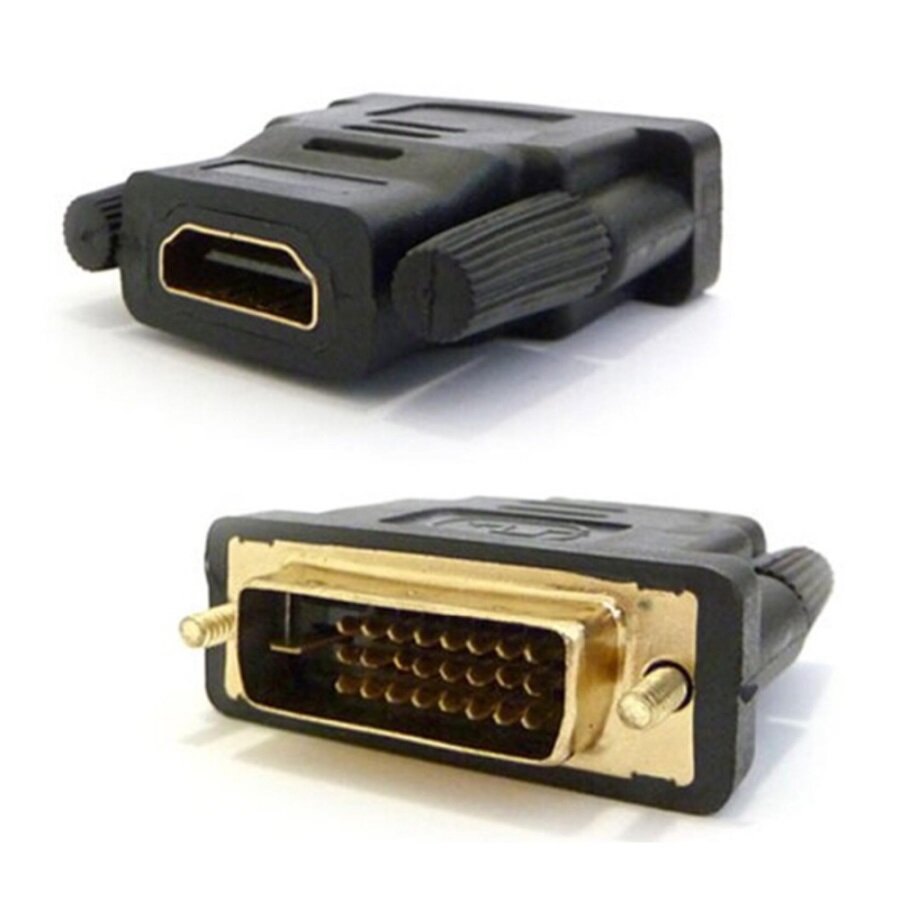 фото Переходник Teramone HDMI - DVI D, конвертер DVI - HDMI, кабель-адаптер HDMI - DVI D, HDMI 19F to DVI-D 25M, hdmi to dvi