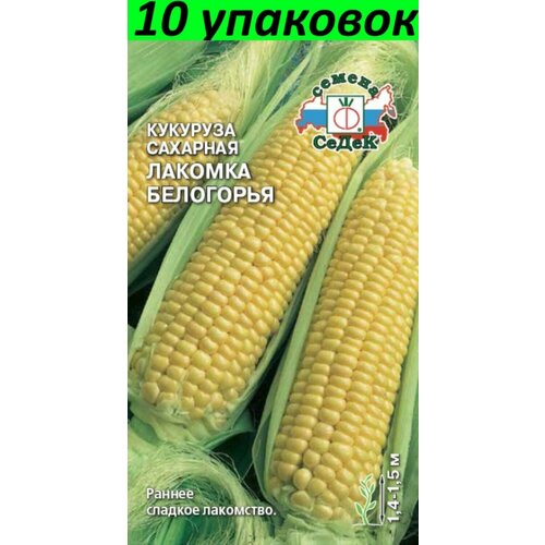 Семена Кукуруза Лакомка Белогорья сахарная раннеспелая 10уп по 5г (Седек) семена кукуруза лакомка сахарная раннеспелая 10уп по 5г седек