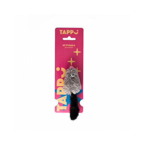 tappi спрей с кошачьей мятой Tappi игрушки Игрушка Саваж для кошек мышь с добавлением кошачьей мяты и с хвостом из натурального меха норки 29оп66 0,015 кг 37632 (1 шт)