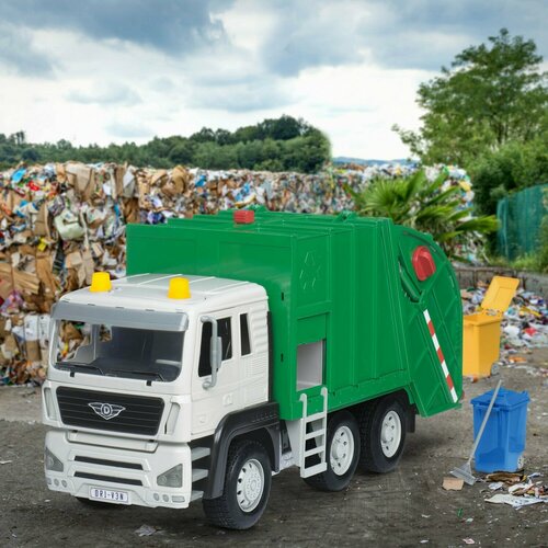 Мусоровоз со звуком и светом; большой