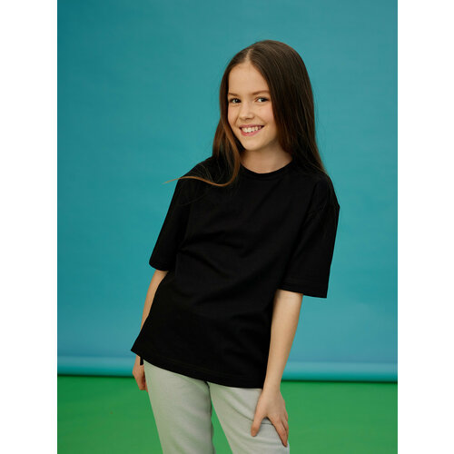 фото Футболка booms, размер 140, черный