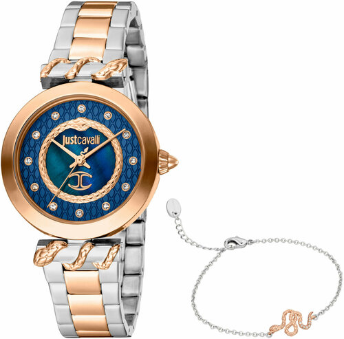Наручные часы Just Cavalli JC1L257M0085, синий, серебряный