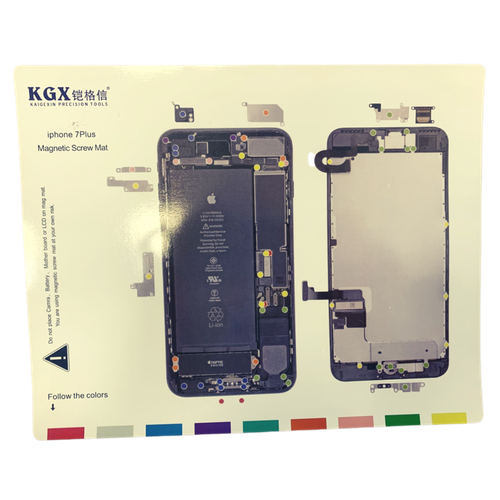 Магнитный коврик- карта болтов для iPhone 7plus
