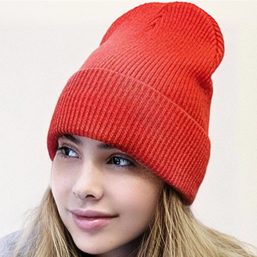 фото Шапка шапка всесезонная зимняя, шерсть, утепленная, размер 50/60, красный нет бренда