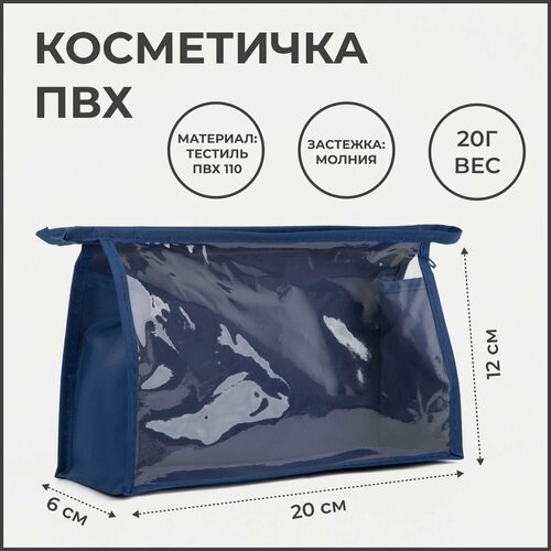 фото Косметичка синий denco store