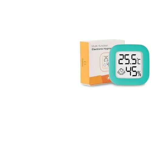 Комнатная метеостанция Термометр-гигрометр цифровой бирюзовый 48500₽