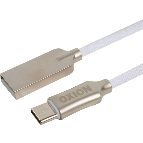 Кабель Oxion USB-Type-C 1 м цвет белый кабель oxion usb type c 1 м цвет белый