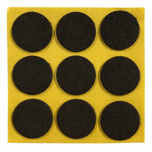 Подпятники фетровые FIXBERG самоклеящиеся d25 мм коричневые 9 шт 342₽