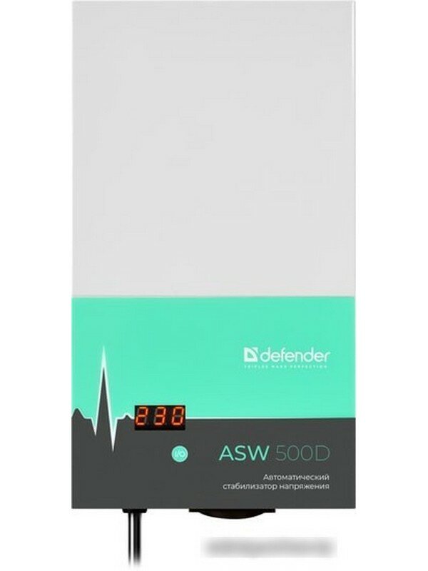 Стабилизатор напряжения DEFENDER ASW 500D белый [99044] - фото №10