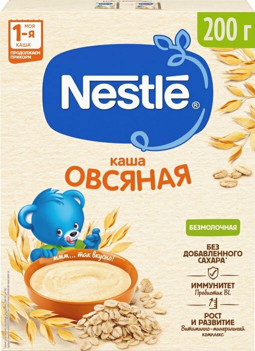 Каша Nestle безмолочная Овсяная 200г