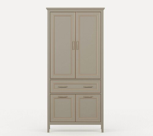 Изображение товара Шкаф Black Red White Классик / Classic REG4D1S (Глиняный серый)