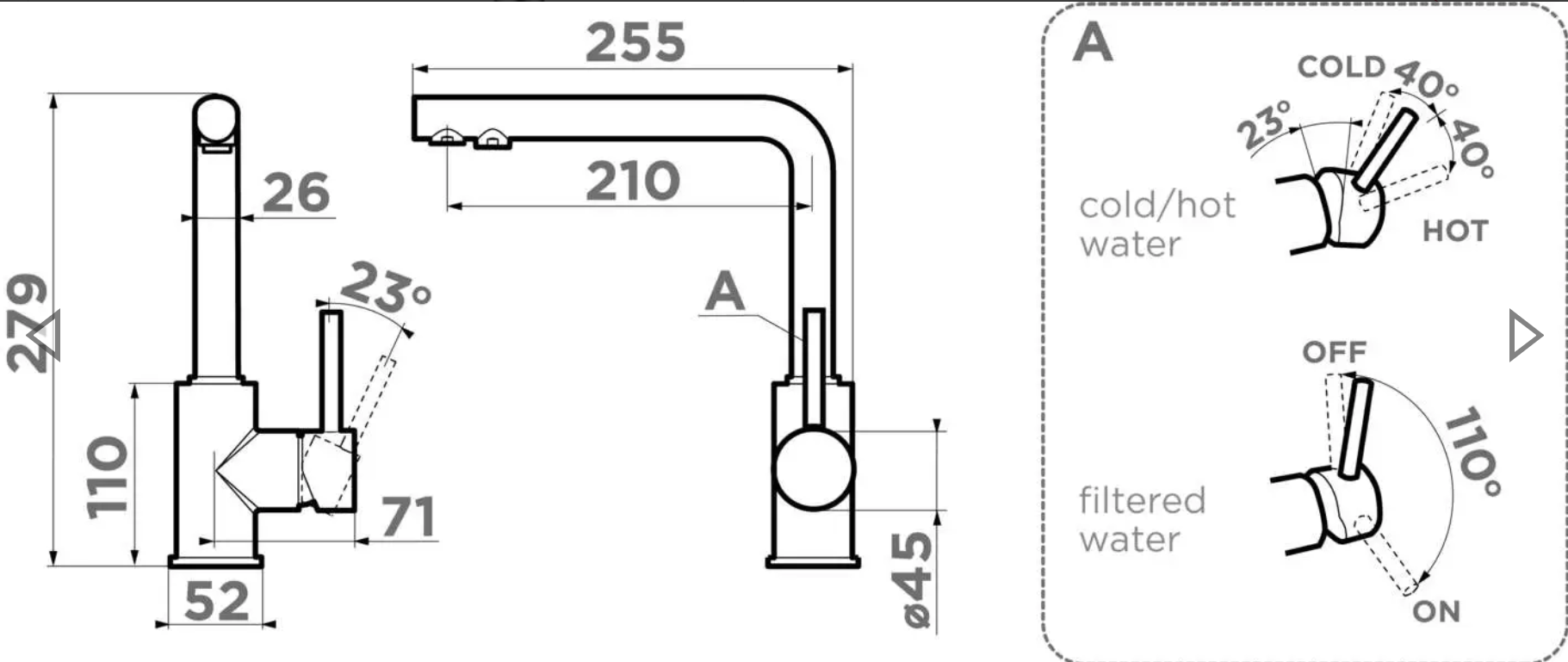 Смесители для кухни Omoikiri Nakagawa 2 Plus-RG 4994443 - фото №3