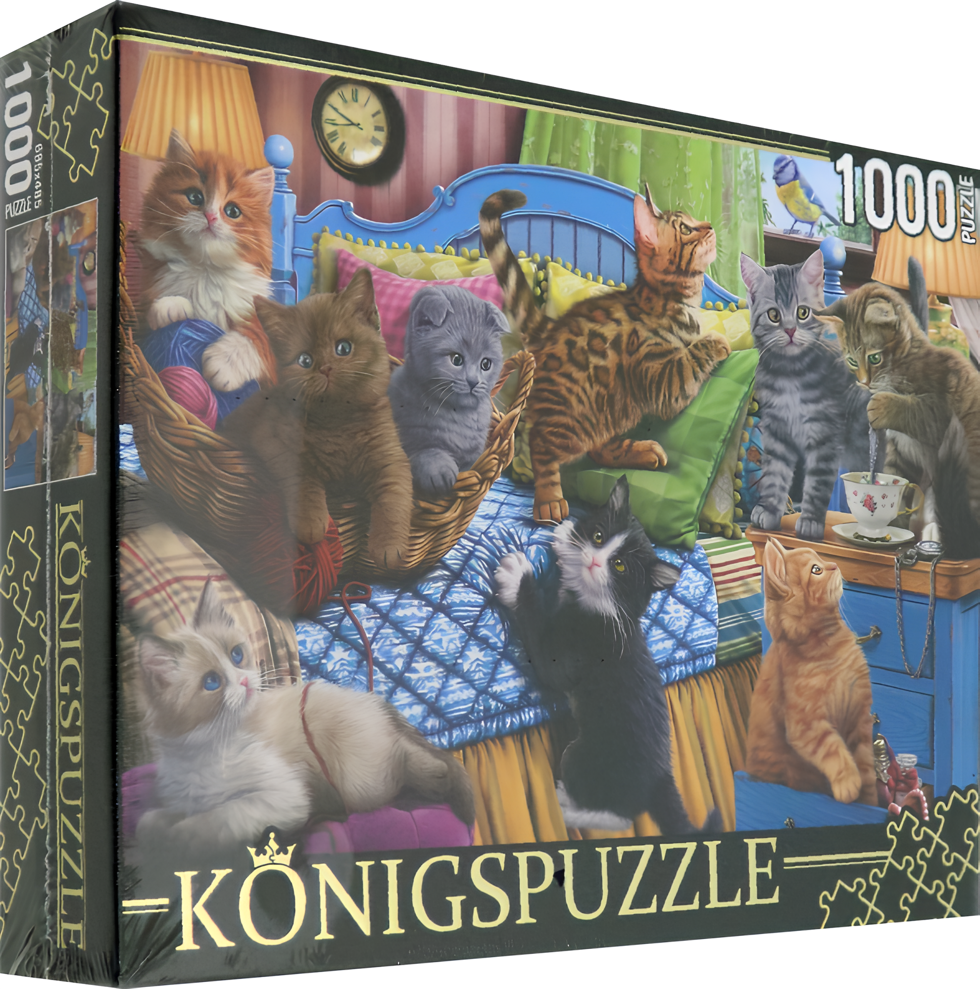 Пазл Konigspuzzle Игривые котята. 1000 деталей (ФK1000-3587)