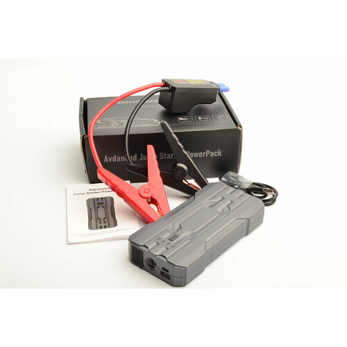 Портативное пусковое зарядное устройство 600А 12В 8000 мАч фонарь USB-А USB-C Li-pol S301 Jump Starter 413300₽