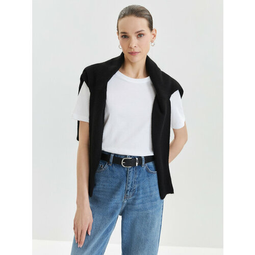 фото Футболка zarina, размер s (ru 44)/170, белый