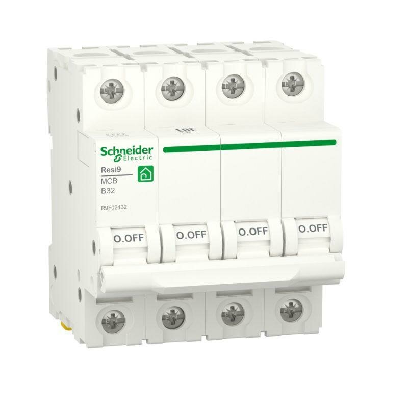 R9F02432 Автоматический выключатель Schneider Electric Resi9 32А 4п B 6 кА