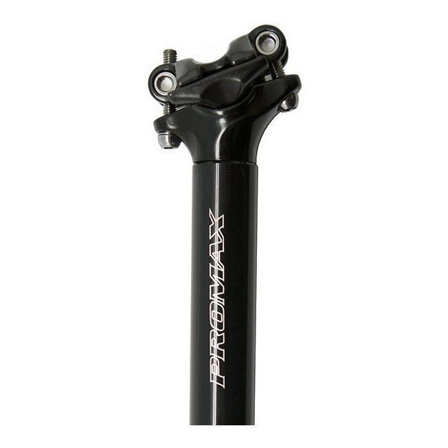 PROMAX Штырь подседельный SP-226 алюм, D:29,2 x L:400мм, чёрный, смещение 0мм, угол -12° - +12°, 2 болта