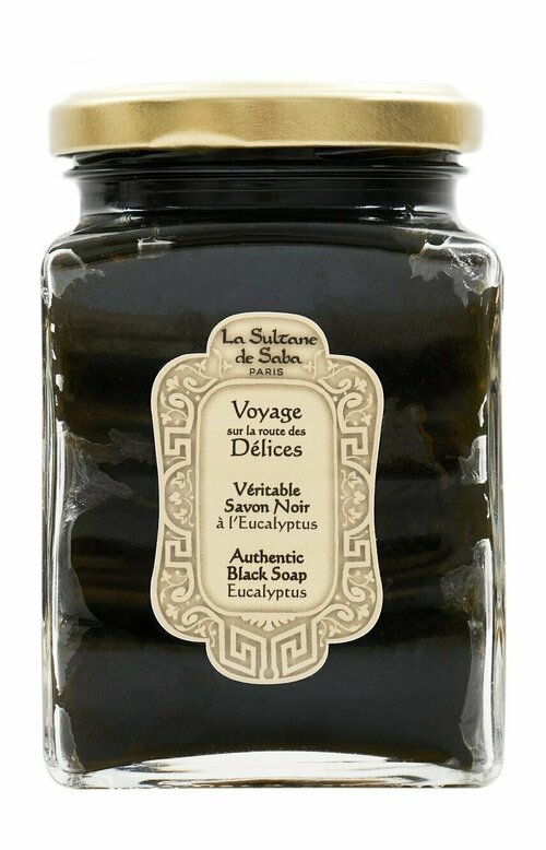 Черное мыло с эвкалиптом для лица и тела La Sultane de Saba Eucalyptus Authentic Black Soap