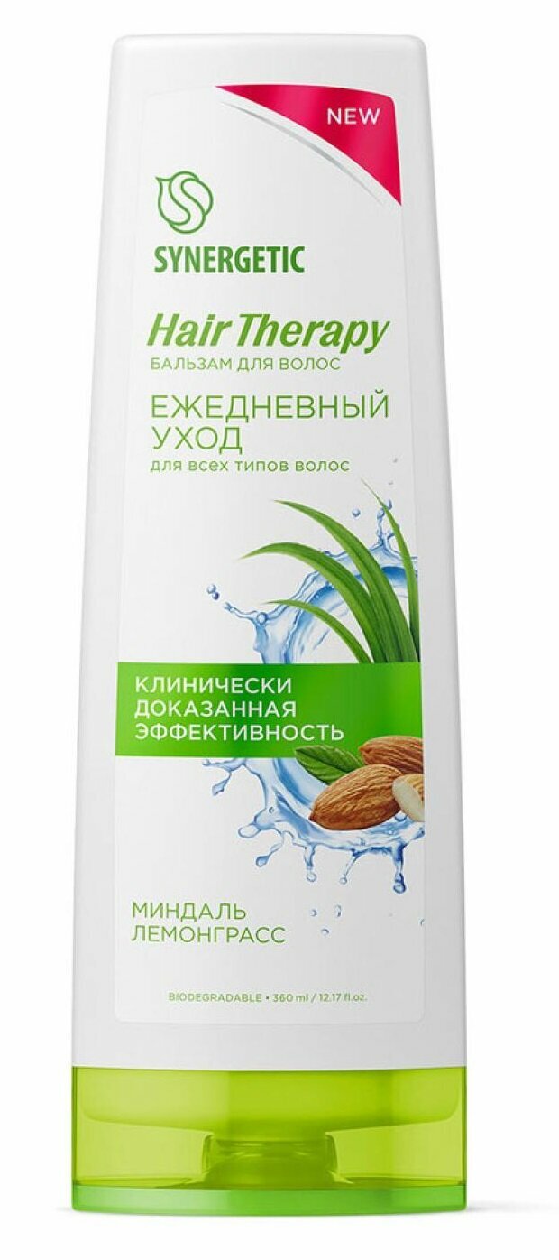 Бальзам для волос SYNERGETIC "Ежедневный уход" HAIR THERAPY, 360 мл