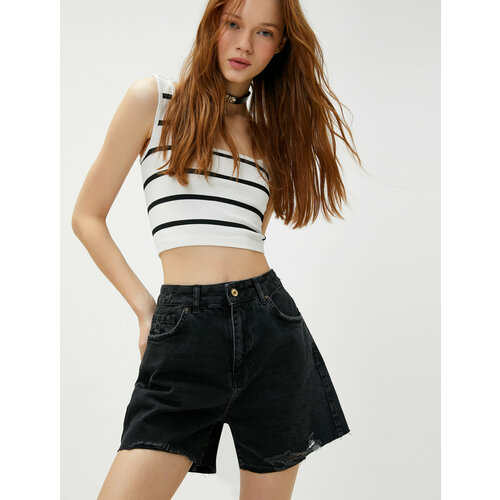 фото Шорты koton, размер 42, черный