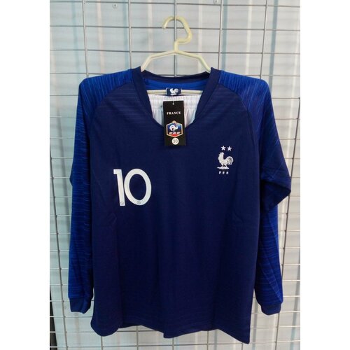 фото Франция размер 30 ( на 15-16 лет ) форма ( майка+шорты) , сборной france по футболу №10 mbappe с длинными рукавами