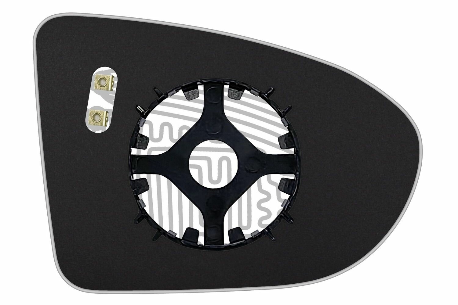 Элемент зеркала NISSAN Qashqai c 2007 по 2014 левый асферический c обогревом 69000706