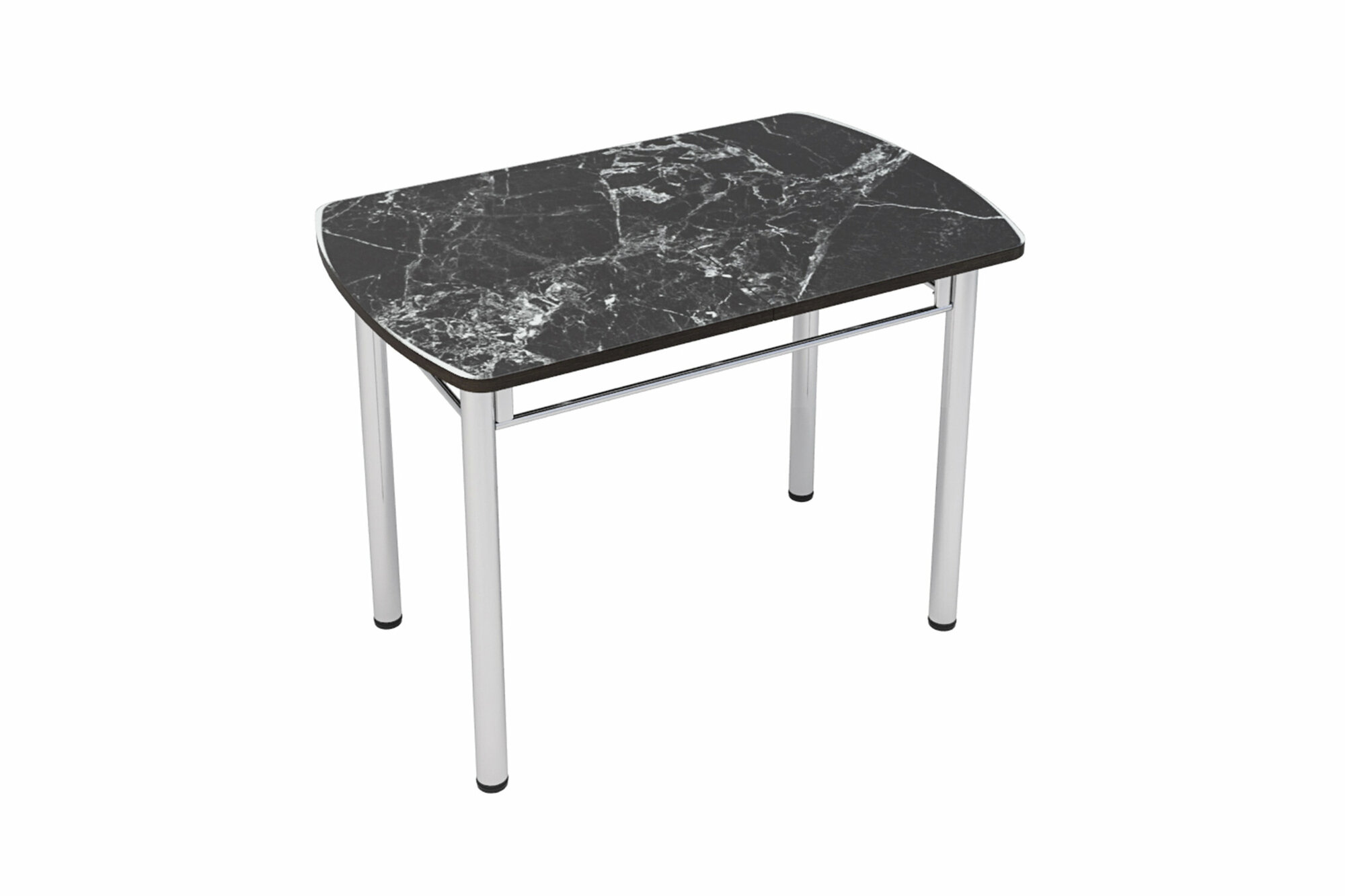 фото Стол раздвижной Интерьер-Центр с фотопечатью черный мрамор 110x70x80 см