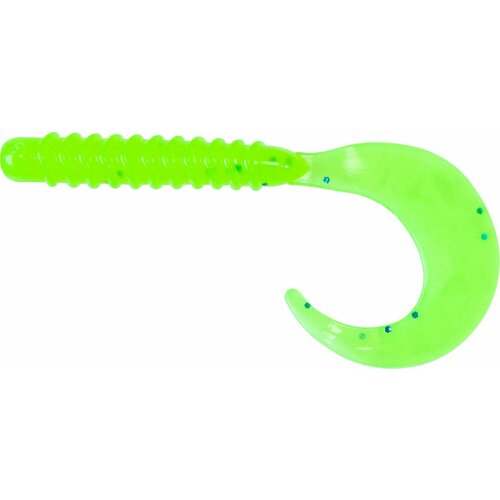 Силиконовая приманка Твистер Tail Grub 7.6 см (10шт) цвет: Лимон/Сhartreuse