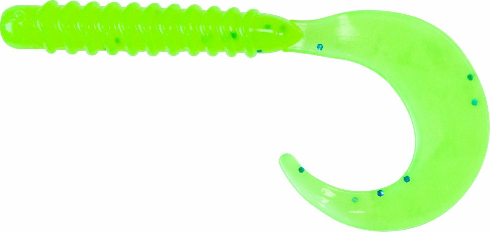 Силиконовая приманка Твистер Tail Grub 7.6 см (10шт) цвет: Лимон/Сhartreuse