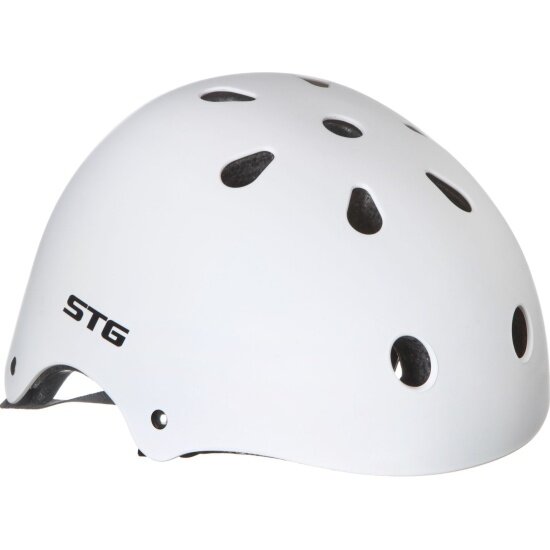 Шлем Stg модель MTV12, размер L(58-63)cm белый с фикс. застежкой